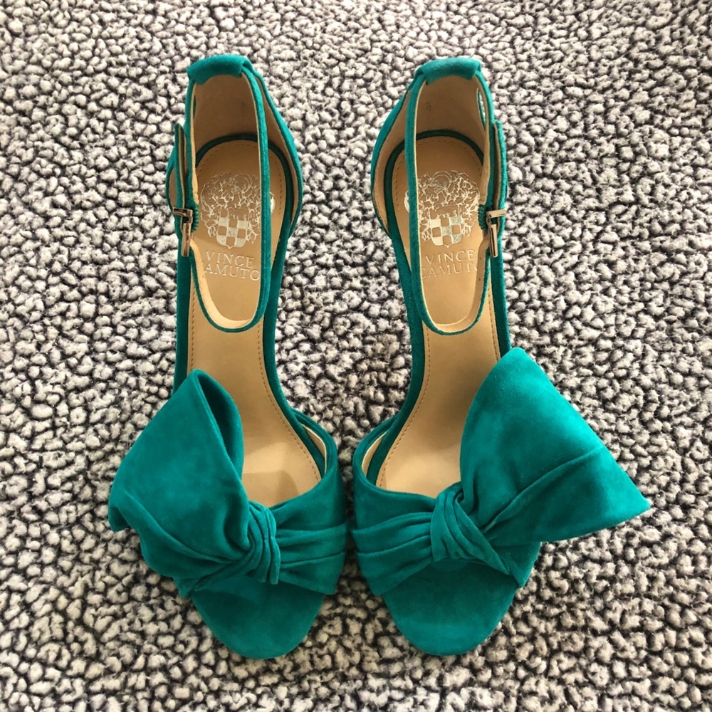 Vince Camuto • Ankle Strap Stiletto • Teal